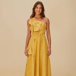 Farm Rio Sand Garden Lenzing™ Ecovero™ Euroflax™ Midi Dress